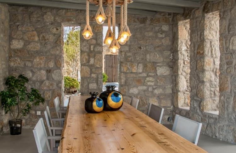 Luxury Dinning, Mykonos Villa, Retreat Villa