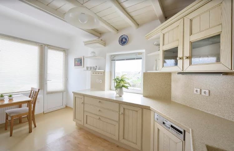 villa kitchen, Mykonos villa