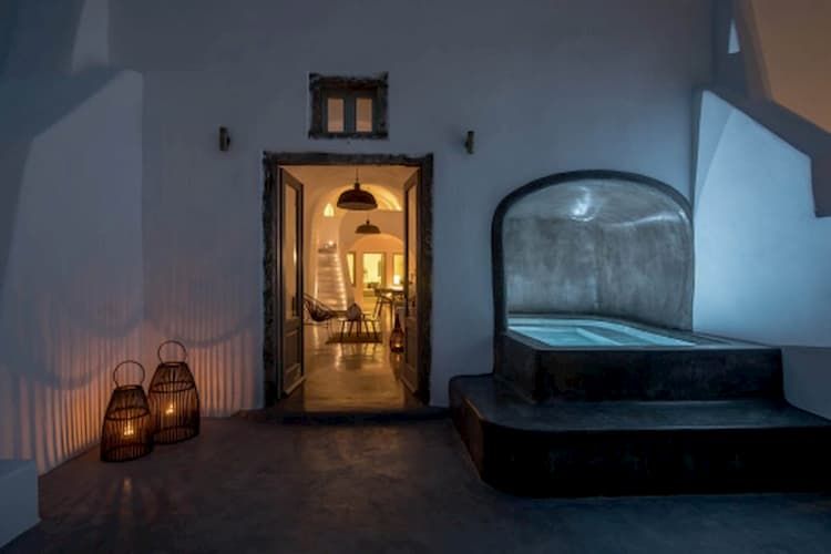 Villa hammam, Villa interior, Santorini villas