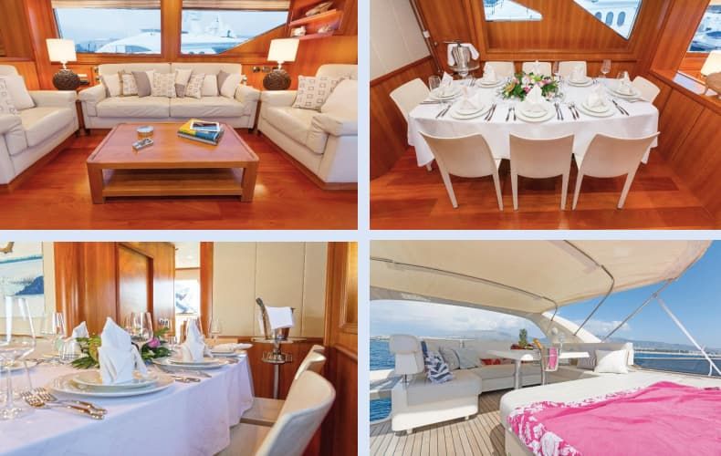 yacht Greece, yacht interior, luxury yacht