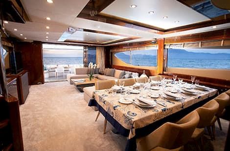 yacht dinner, yacht