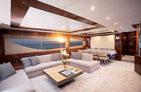 yacht salon, yachting, luxury yacht