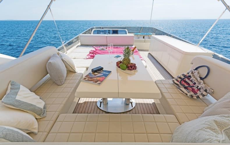 yacht Athens, yacht deck, Athens yacht charter