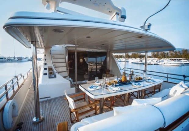 yacht deck, luxury yacht deck, Greece yacht charter, Greek Islands